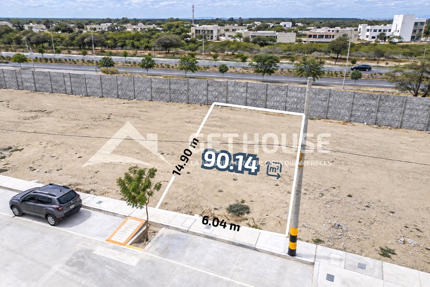 SE VENDE TERRENO DE 90.14 M2 | URB. VILLA REAL - PIURA