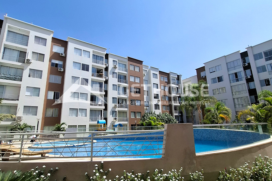 SE ALQUILA BONITO DEPARTAMENTO AMOBLADO DE 2 HABITACIONES EN 1ER PISO | GARDEN 360